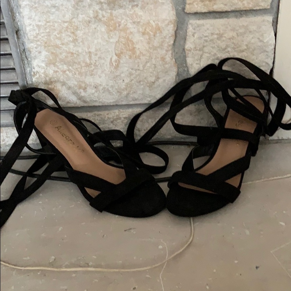 Allegra K Lace Up Heels size 7.5